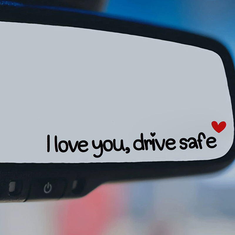 Car Accessories For Women - Eu te amo dirigir seguro espelho
