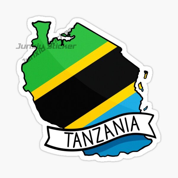 Car Accessories Zanzibar - Adesivo de Carro com Bandeira da