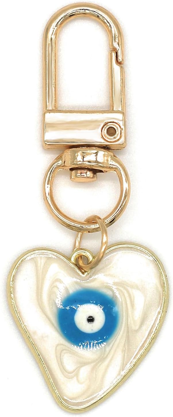 Car Accessories Evil Eye - Chaveiros Olho Grego e Coração, Amuleto