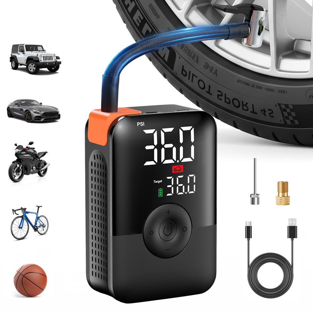 Car Portable Tire Inflator - Mini Compressor de Ar Portátil 12V