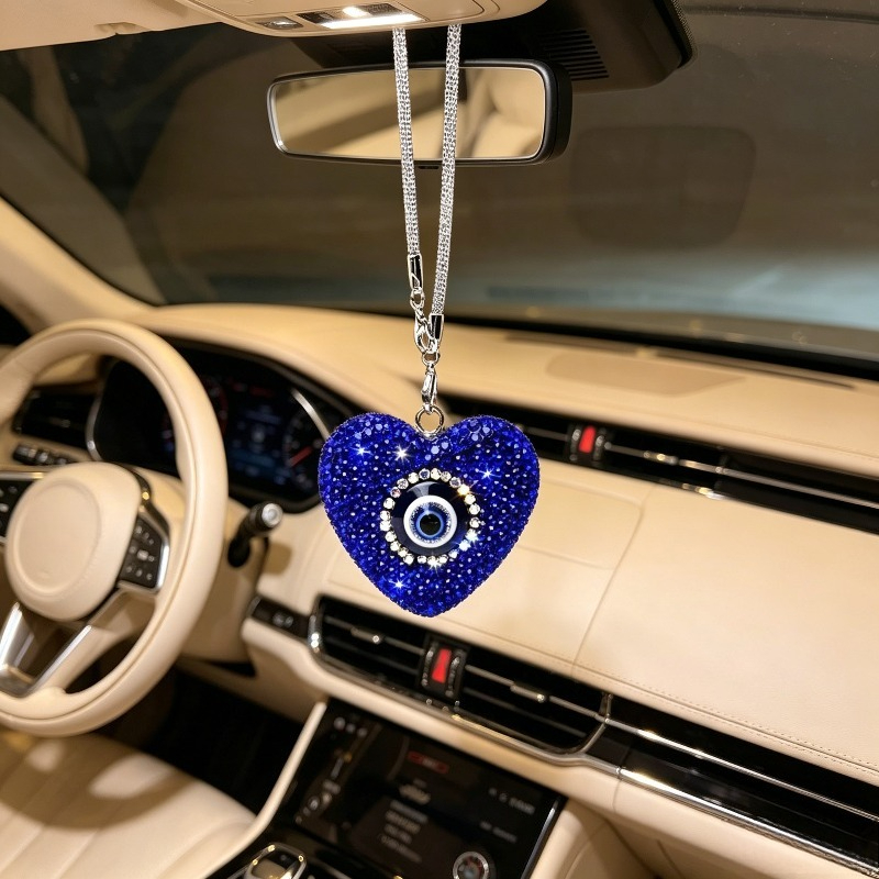 Car Accessories Evil Eye - Pingente de Carro Criativo com Diamantes