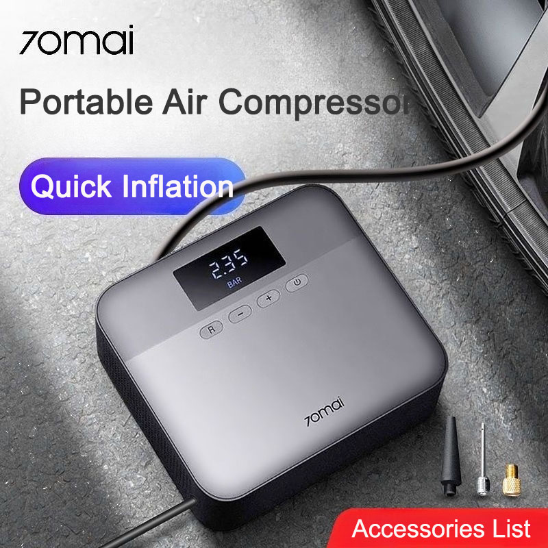 Car Portable Tire Inflator - 70mai portátil compressor de ar pneu