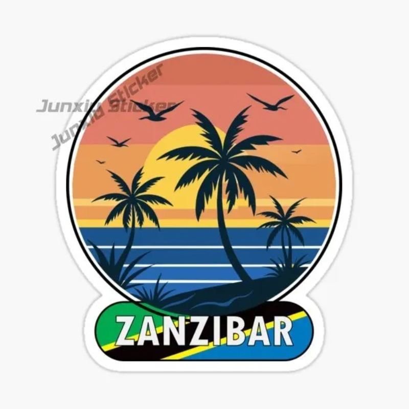 Car Accessories Zanzibar - Adesivo de Vinil Autoadesivo com Emblema