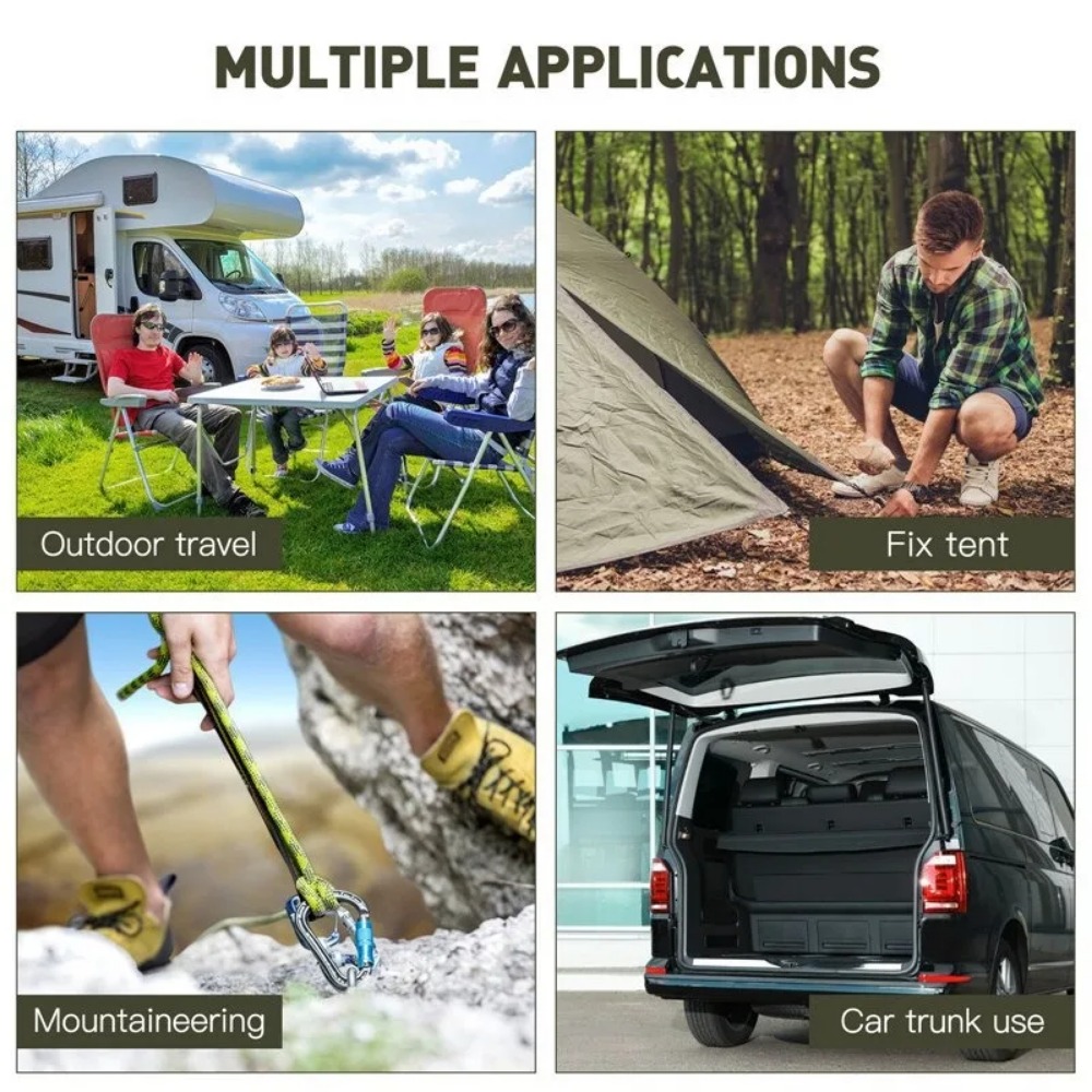 Car Accessories Roof Rack - Corda Elástica de Embalagem 60-90cm 8mm