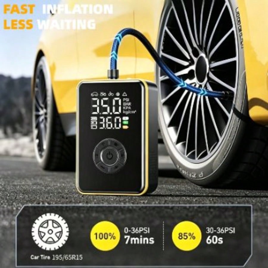 Compressor de Ar Portátil para - Car Portable Tire Inflator avaliação e preço