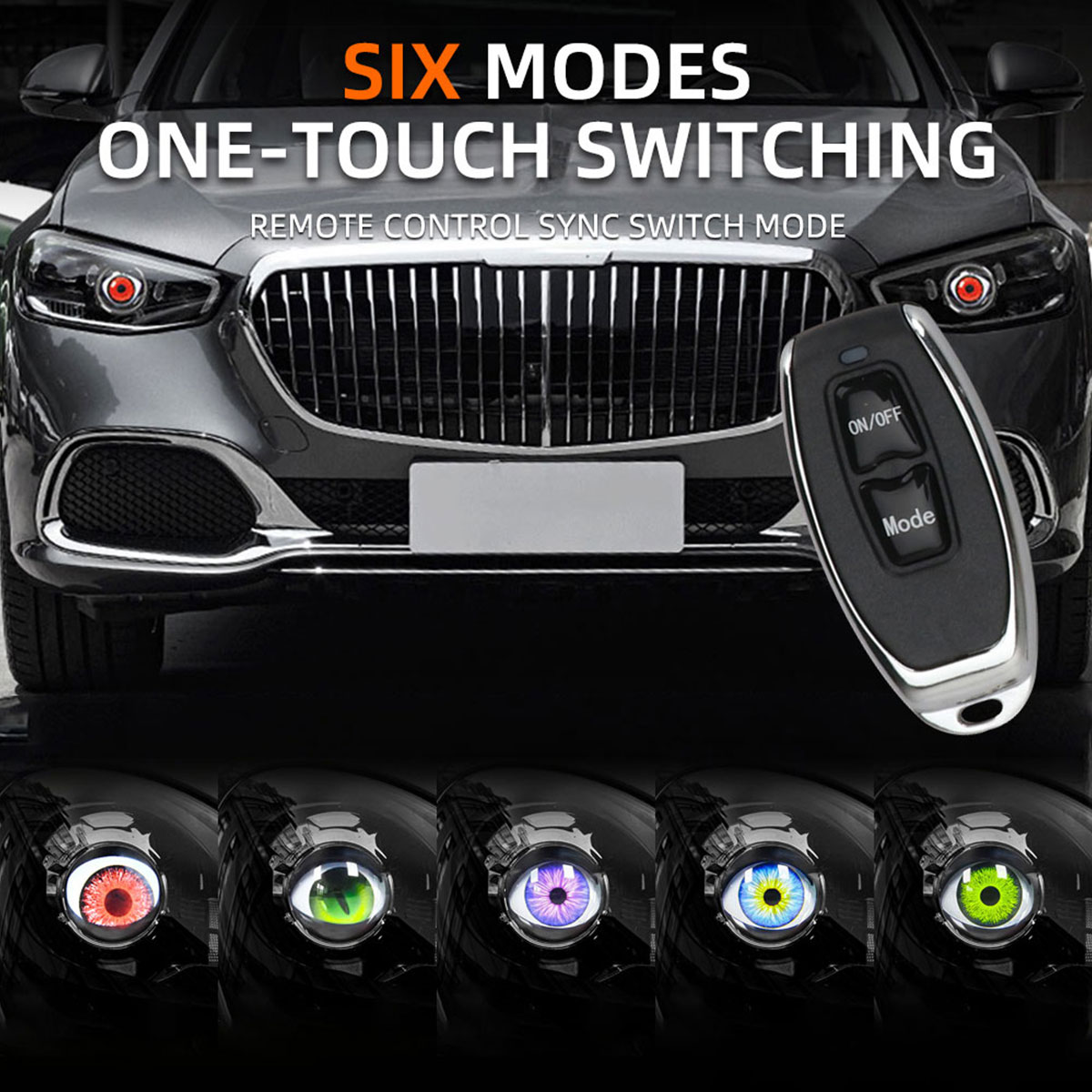 3 Polegada carro led diabo olh - Car Accessories Evil Eye avaliação e preço