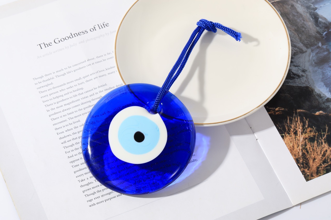 1pc sorte olho de vidro azul t - Car Accessories Evil Eye avaliação e preço