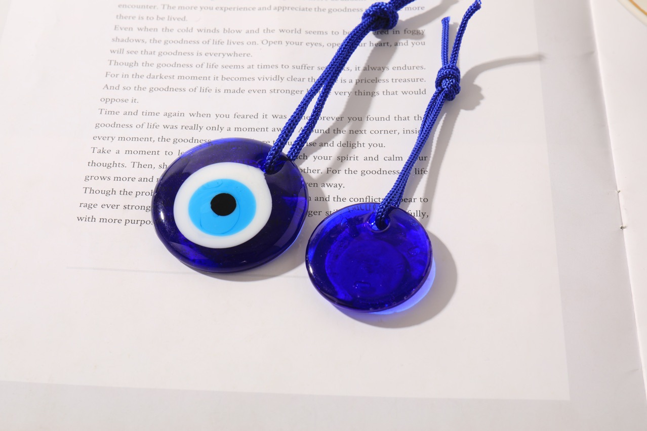 1pc sorte olho de vidro azul t - Car Accessories Evil Eye avaliação e preço
