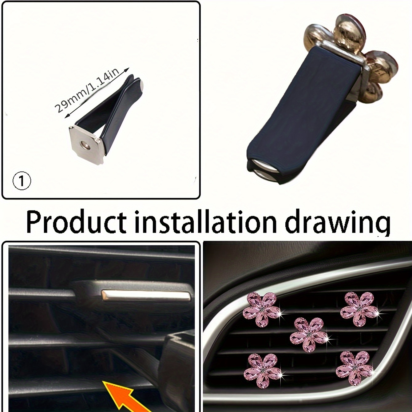 5 Peças de Clips de Ventilação - Car Accessories Evil Eye avaliação e preço