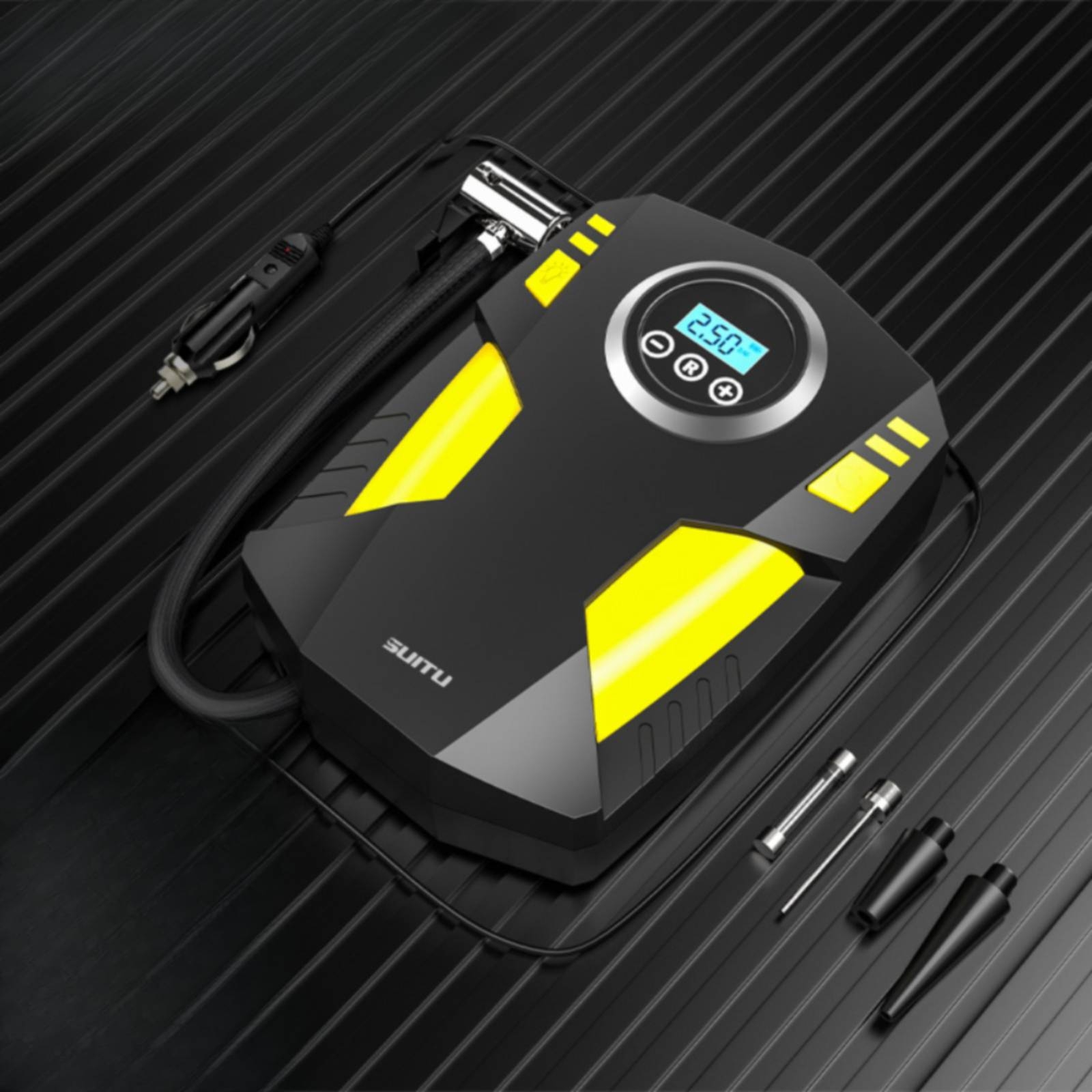 Compressor de Ar Portátil com  - Car Portable Tire Inflator avaliação e preço