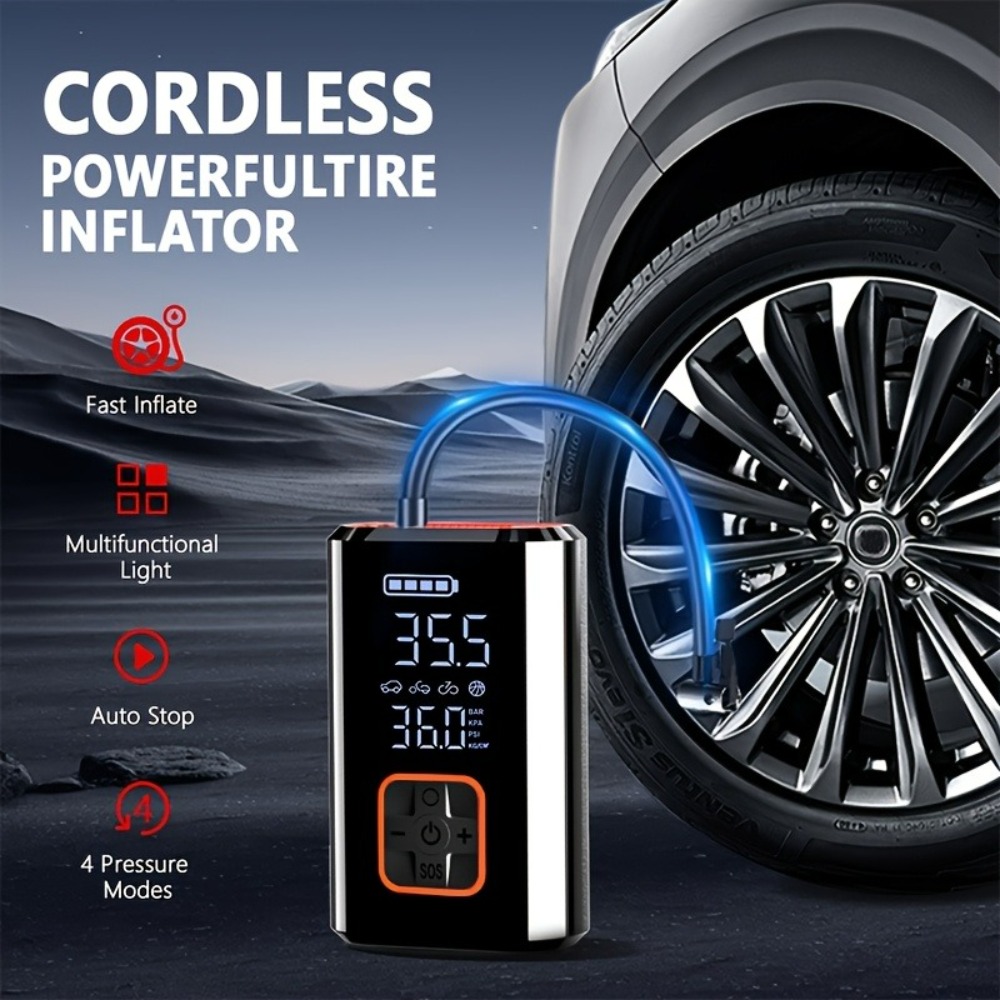 Compressor de Ar Portátil Sem  - Car Portable Tire Inflator avaliação e preço