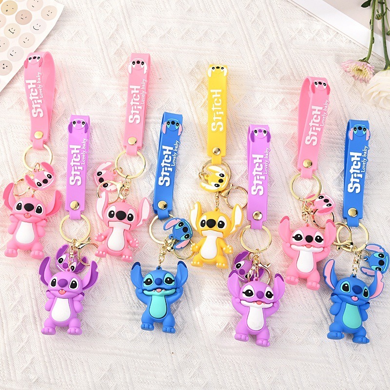 Chaveiro Kawaii Lilo & Stitch, - Car Accessories For Women avaliação e preço