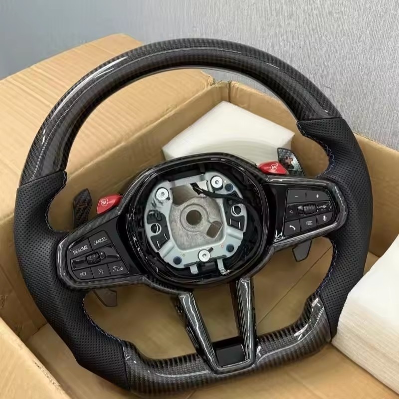 Volante de Carro em Fibra de C - Car Accessories For Steering Wheel avaliação e preço
