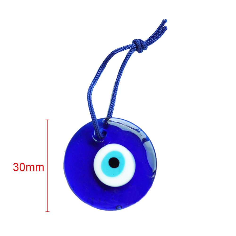 Olho da sorte de vidro azul tu - Car Accessories Evil Eye avaliação e preço
