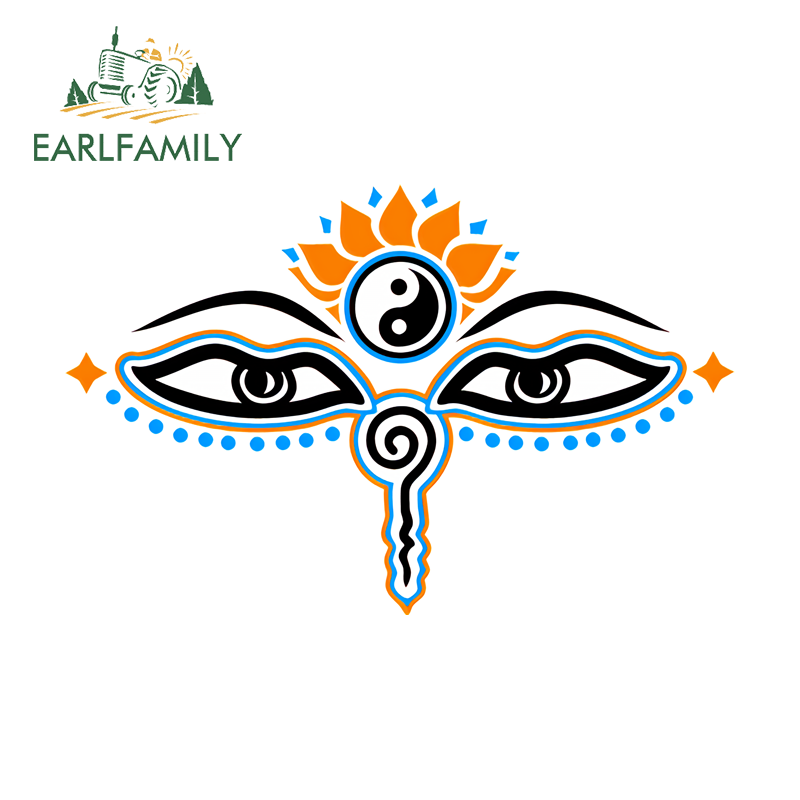 EARLFAMILY-Etiqueta do carro d - Car Accessories Evil Eye avaliação e preço