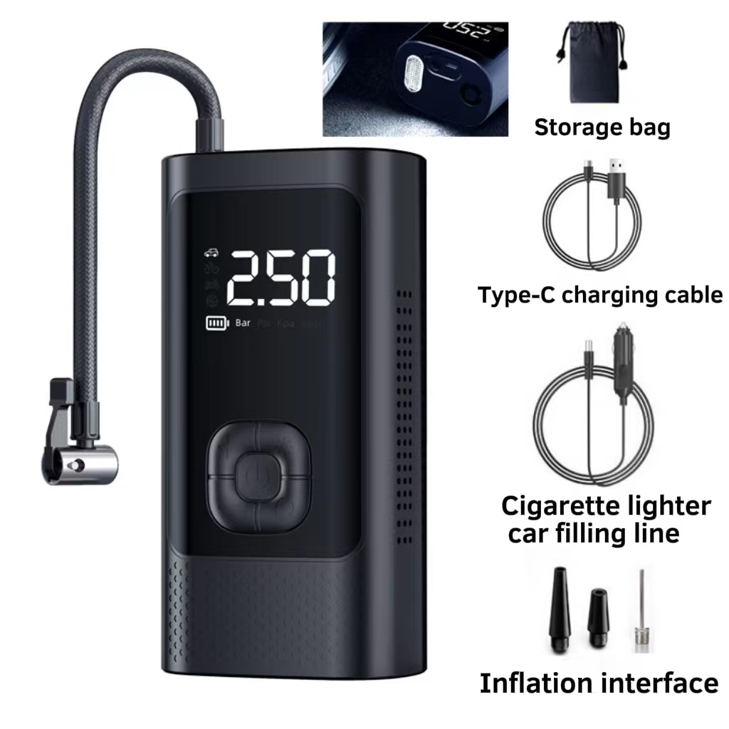 Bomba de Ar Portátil 150psi pa - Car Portable Tire Inflator avaliação e preço