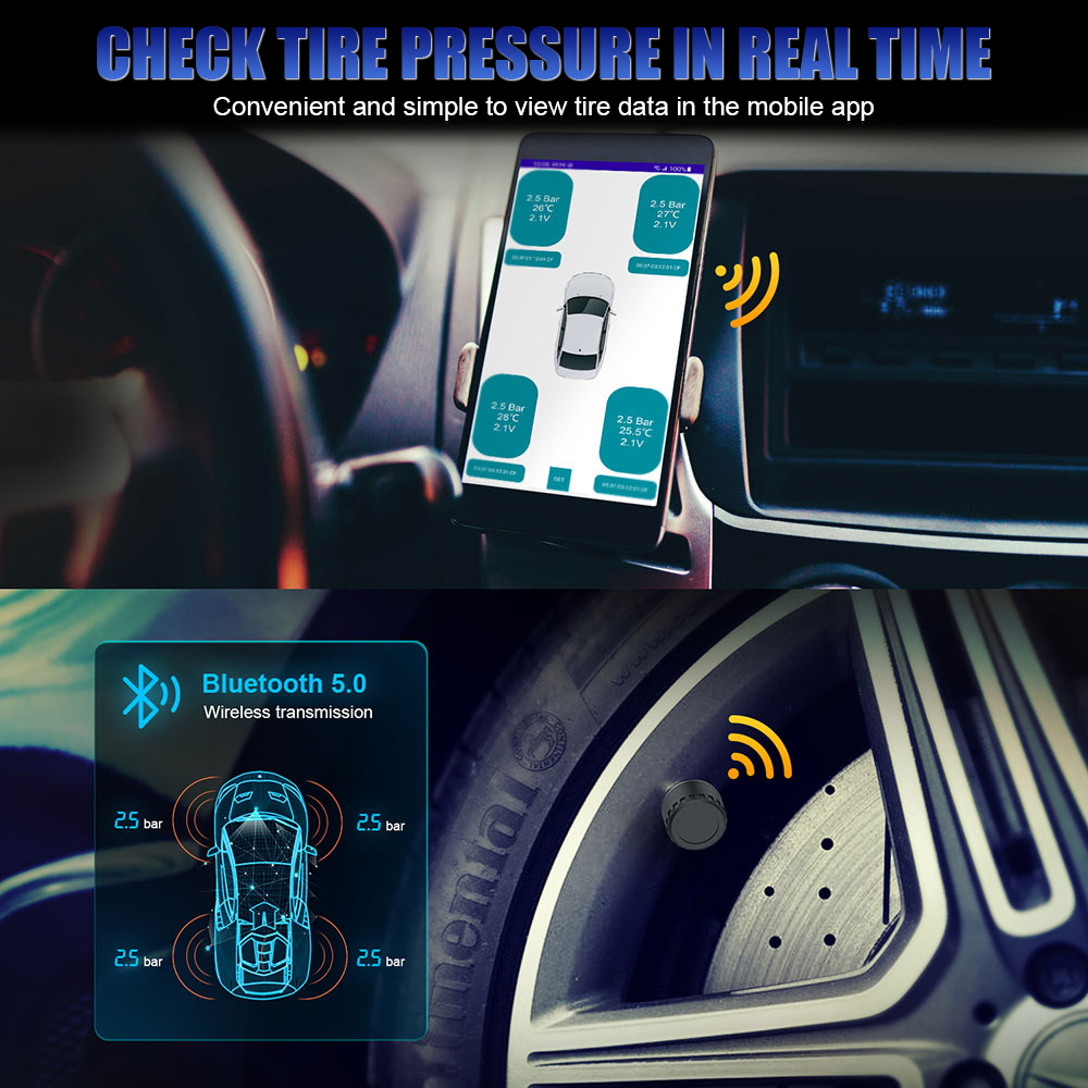 Sensores bluetooth 5.0 para mo - Tire Pressure Monitor avaliação e preço
