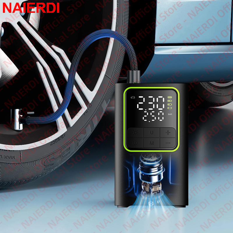 Inflador Digital Portátil NAIE - Car Portable Tire Inflator avaliação e preço